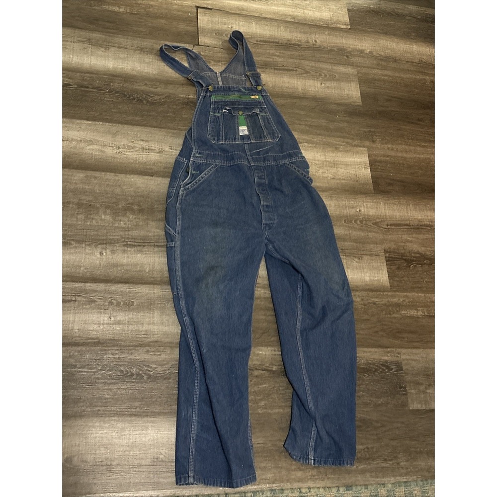 Liberty Bib Overalls Men' s 36x30 Blue Denim Work Farm Trucker Workwear Farmer